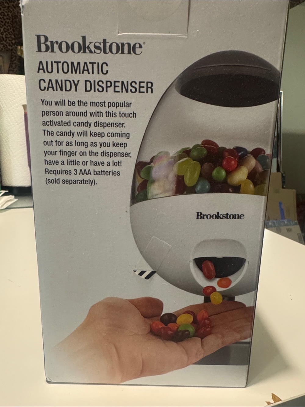 Brookstone White Touch-Activated Candy Dispenser - Picture 2 of 3